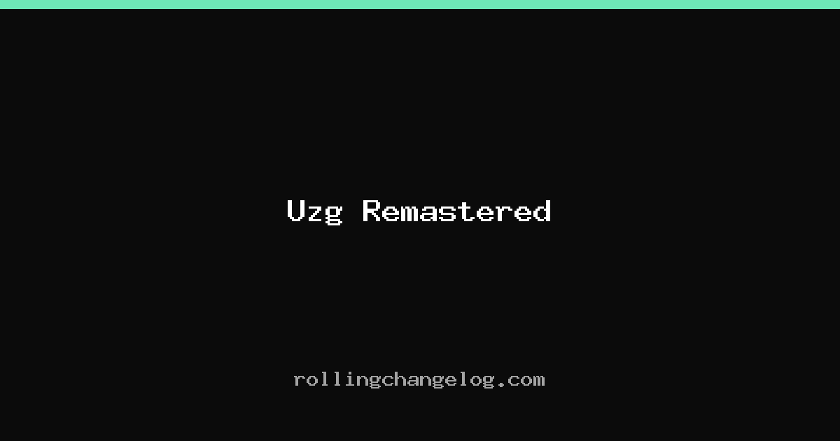 Uzg Remastered cover