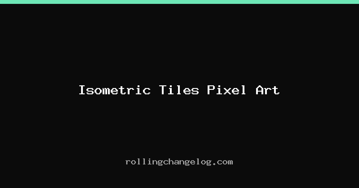 Isometric Tiles Pixel Art cover