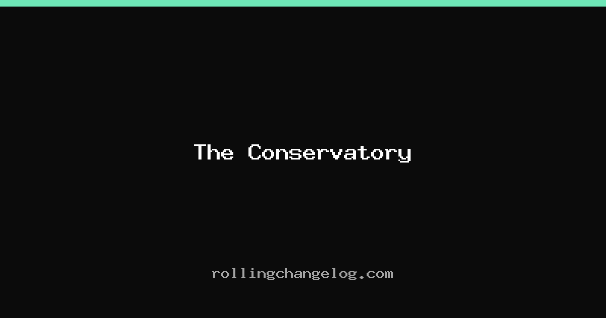 The Conservatory cover
