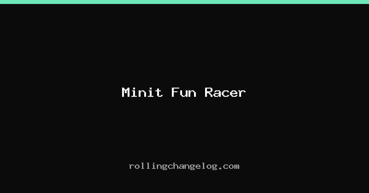 Minit Fun Racer cover