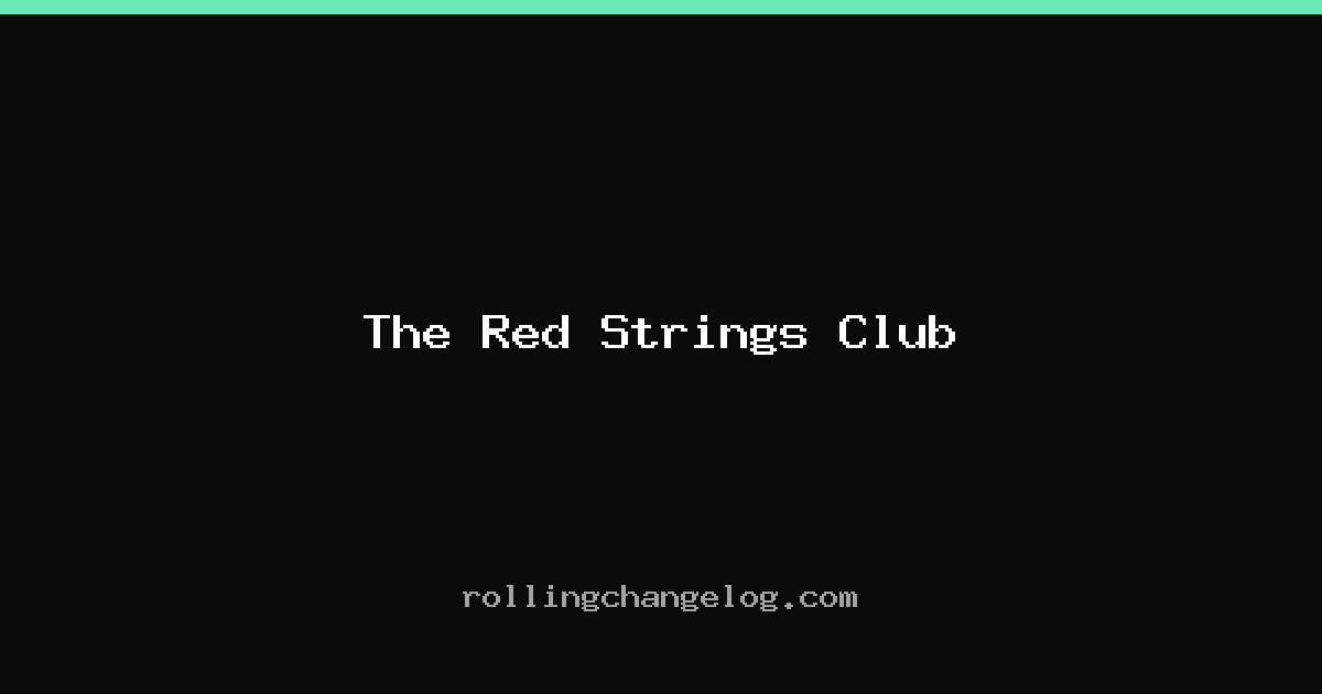 The Red Strings Club cover