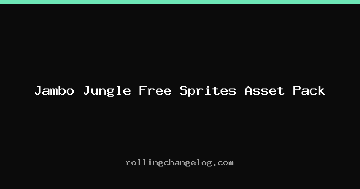 Jambo Jungle Free Sprites Asset Pack cover