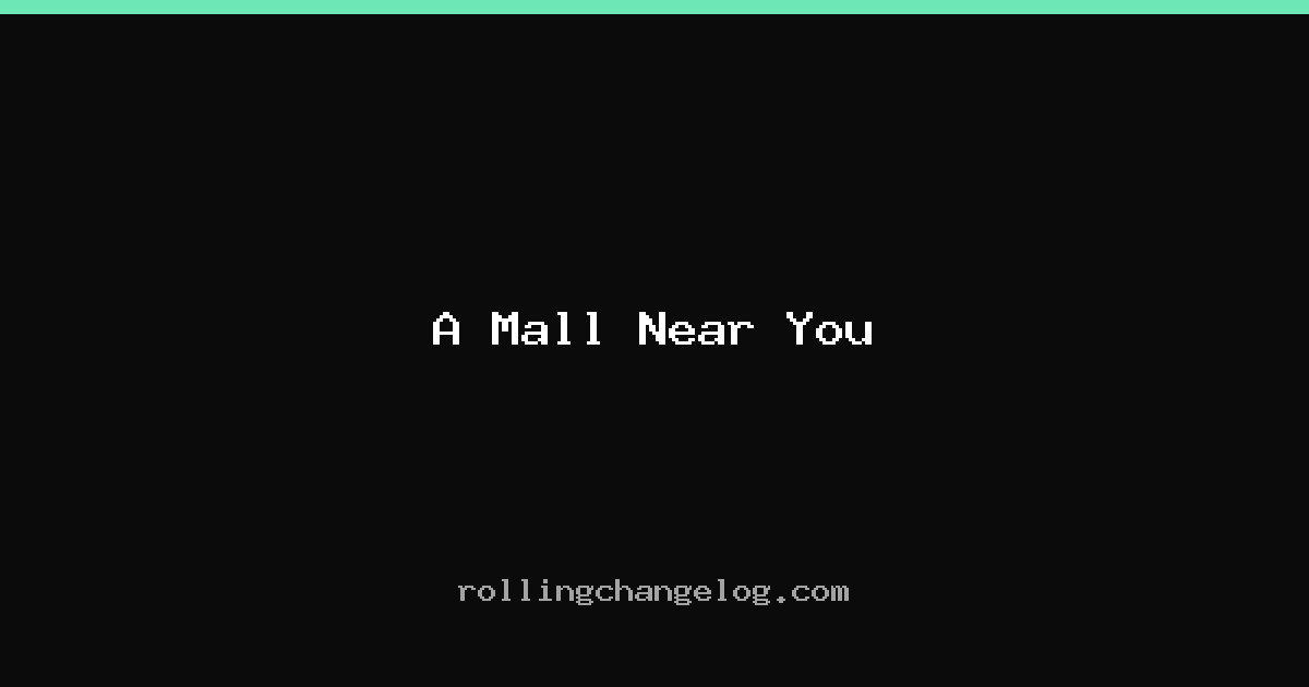 A Mall Near You cover