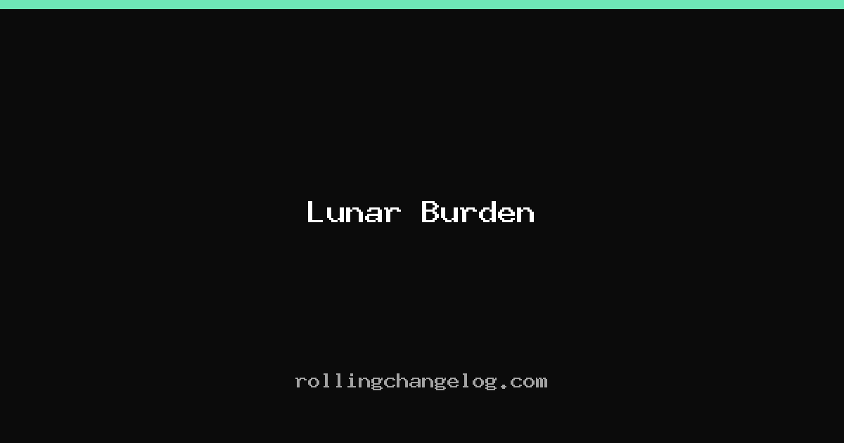 Lunar Burden cover