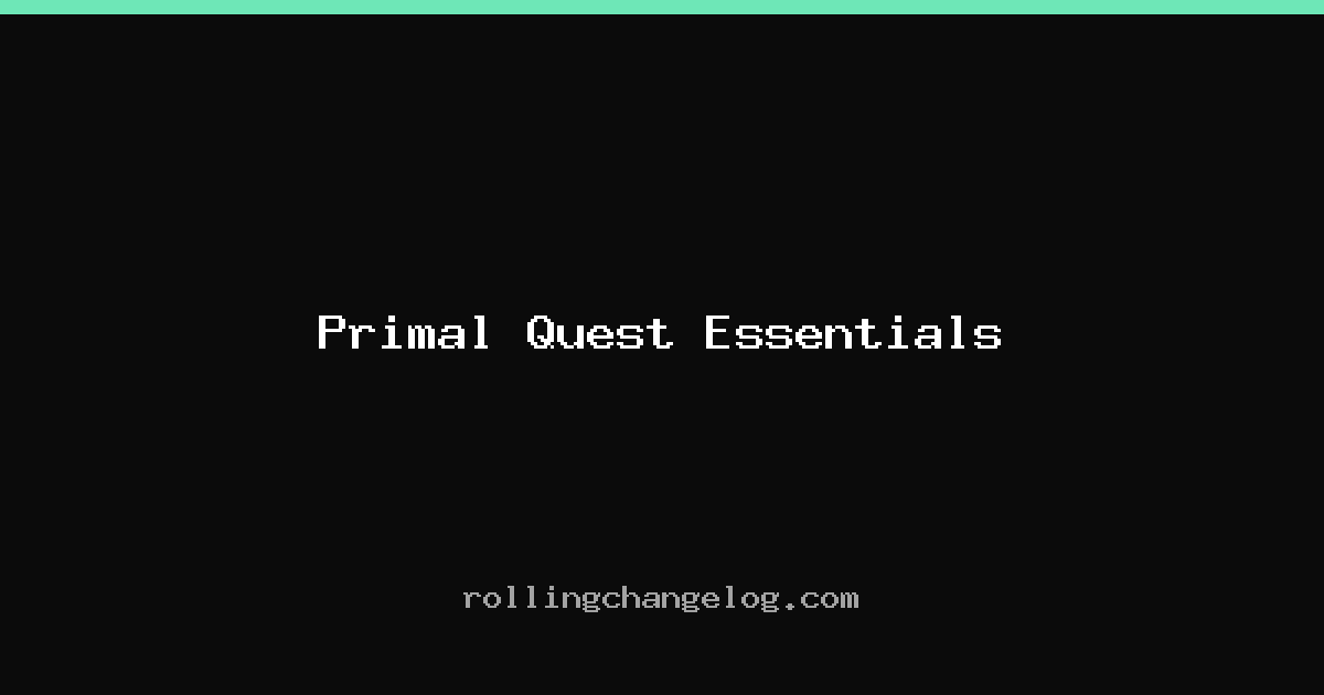 Primal Quest Essentials cover