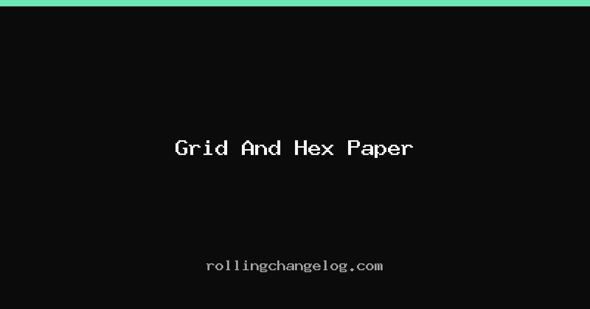 Grid And Hex Paper cover