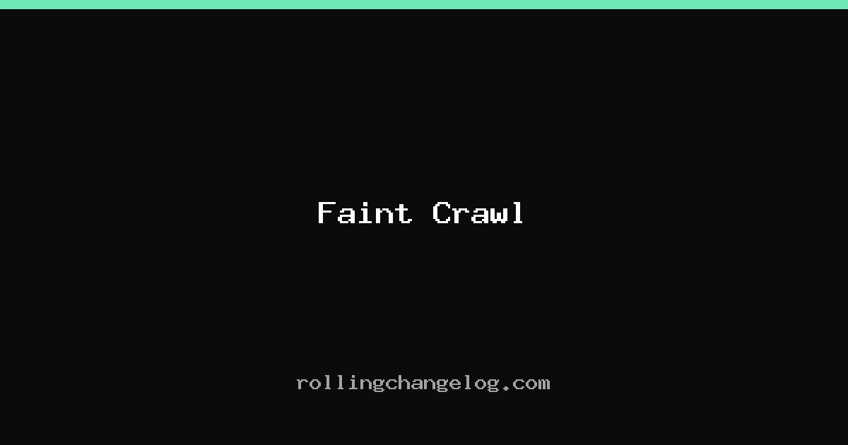 Faint Crawl cover