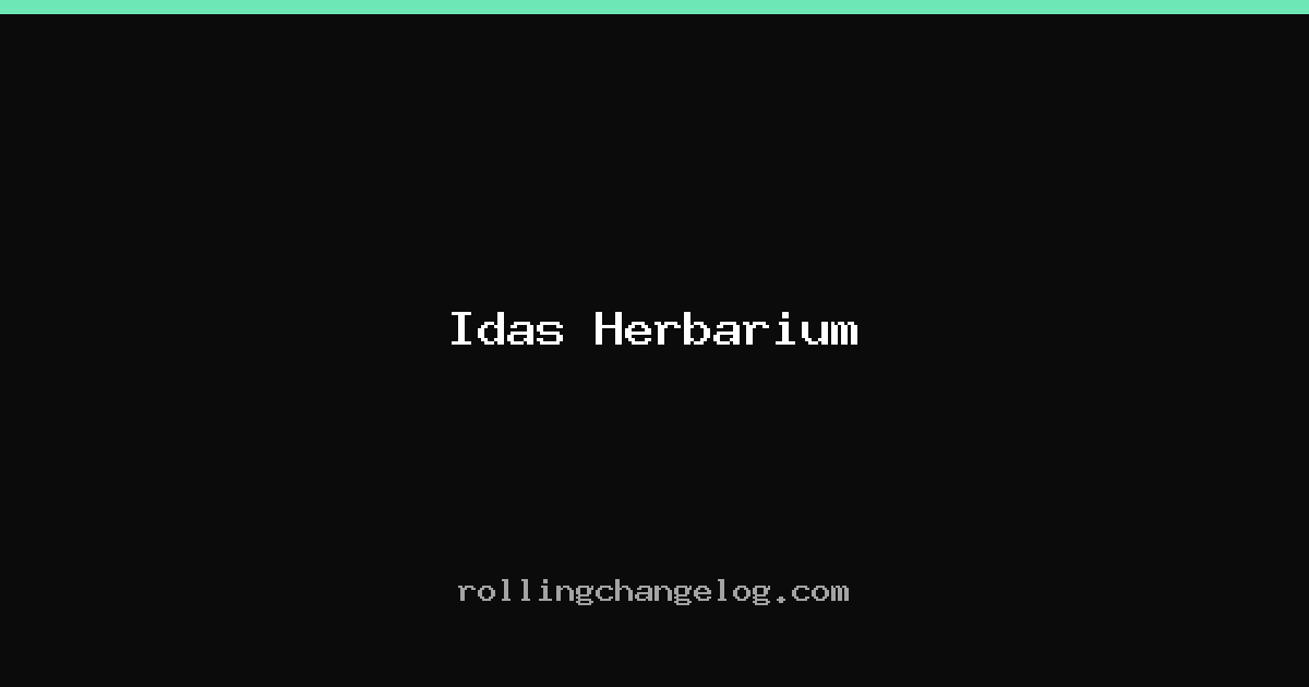 Idas Herbarium cover