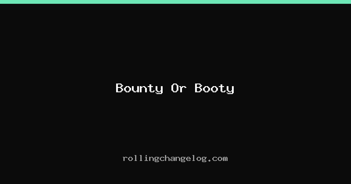 Bounty Or Booty cover