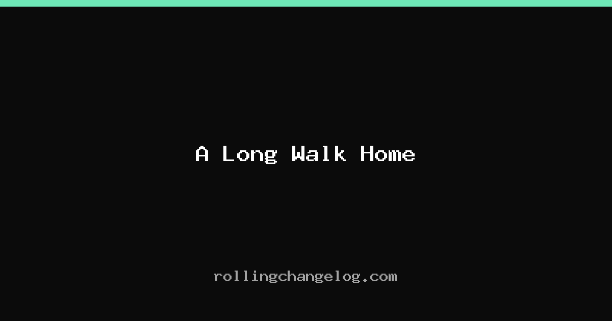 A Long Walk Home cover