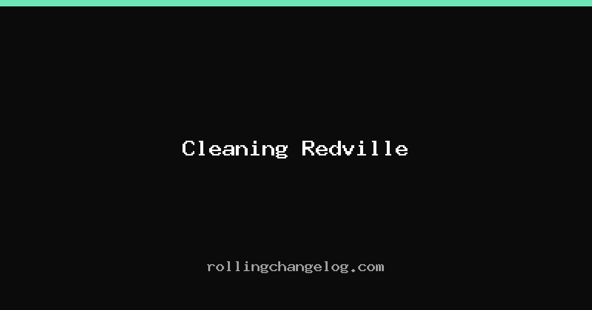 Cleaning Redville cover