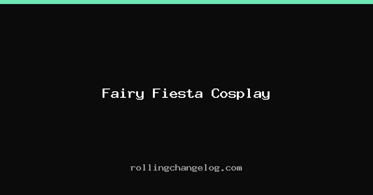 Fairy Fiesta Cosplay cover