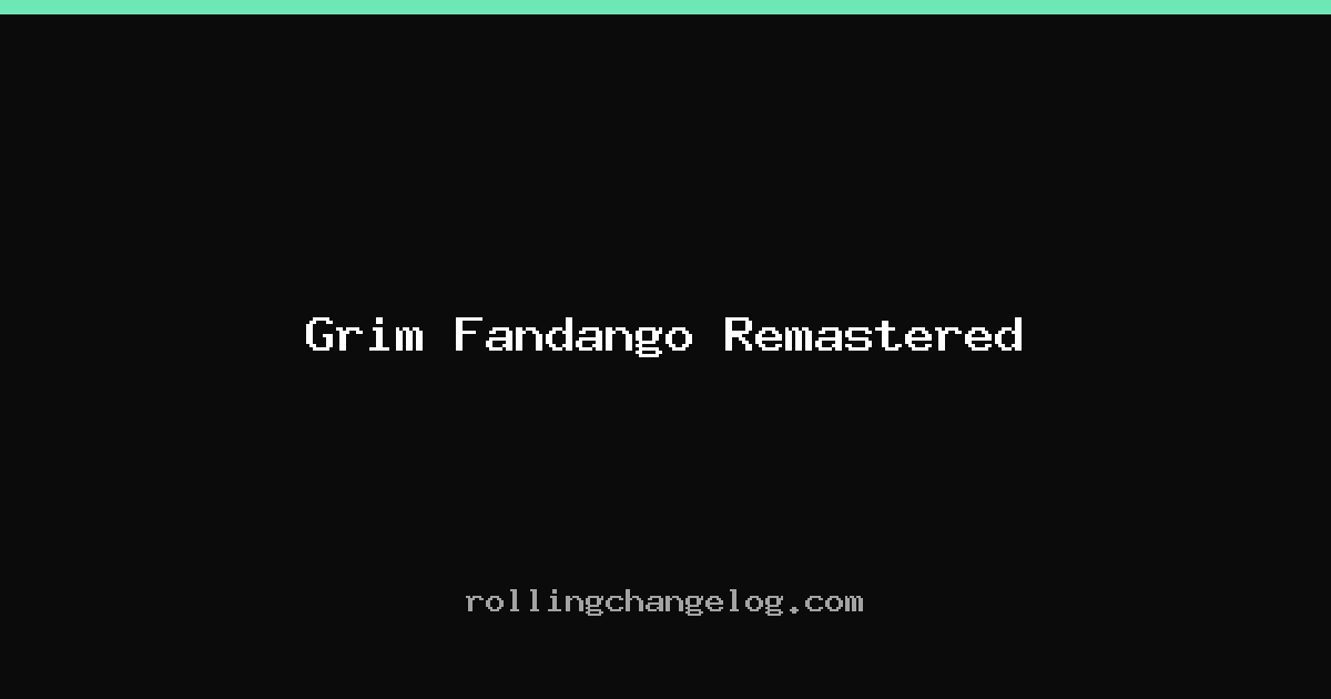 Grim Fandango Remastered cover