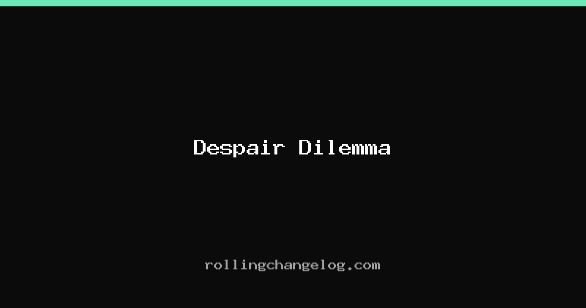 Despair Dilemma cover