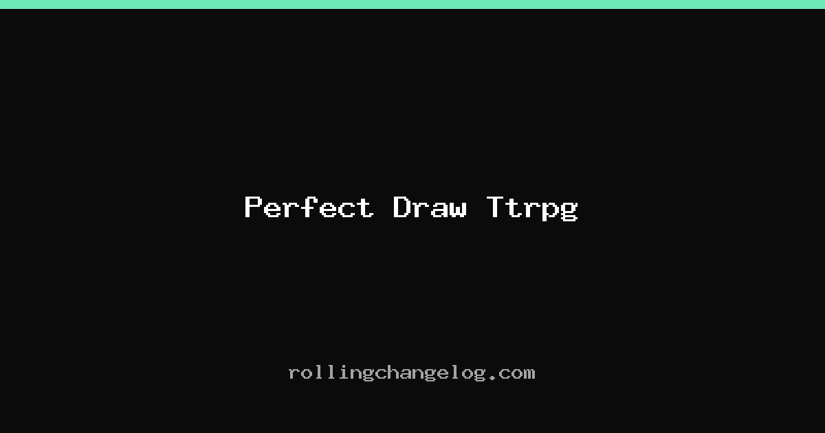 Perfect Draw Ttrpg cover