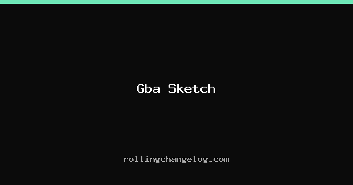 Gba Sketch cover