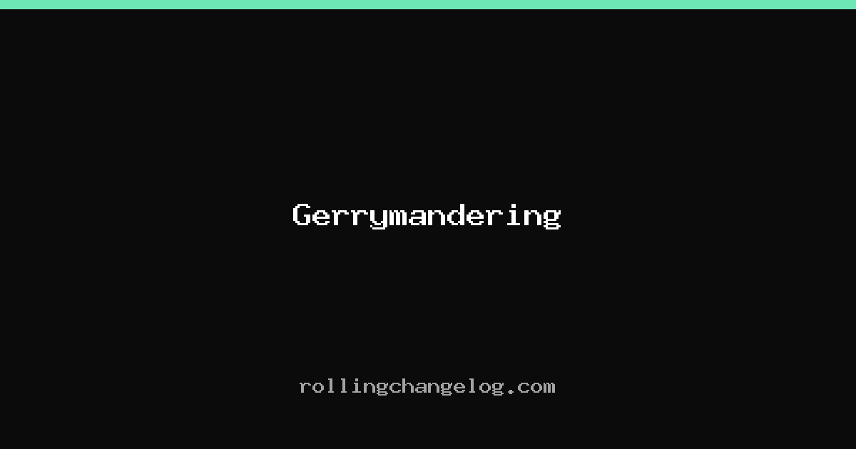 Gerrymandering cover