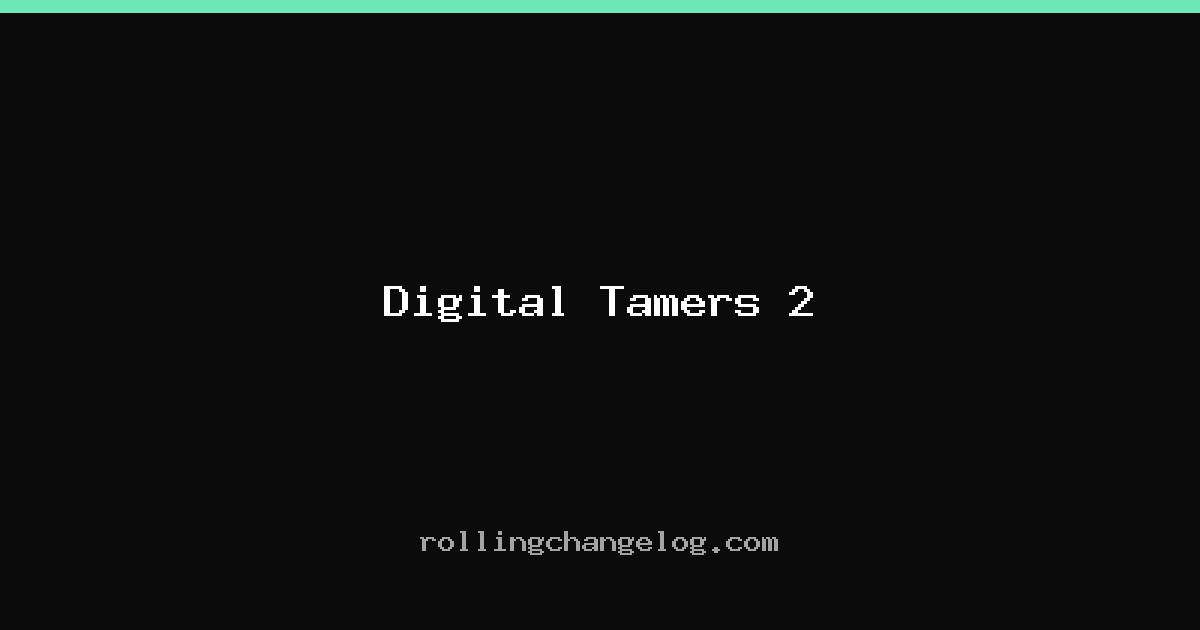 Digital Tamers 2 cover