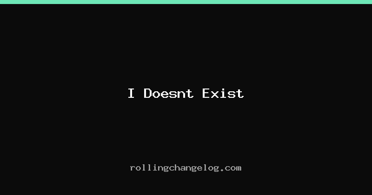 I Doesnt Exist cover