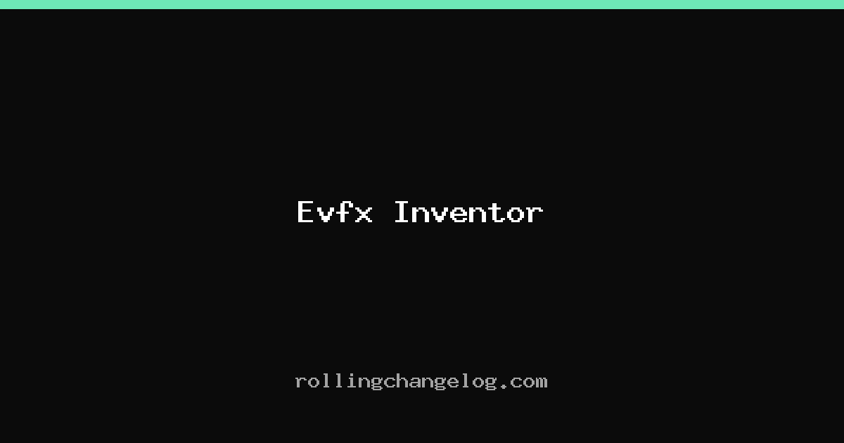 Evfx Inventor cover
