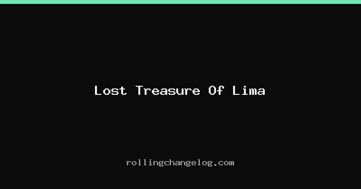 Lost Treasure Of Lima cover