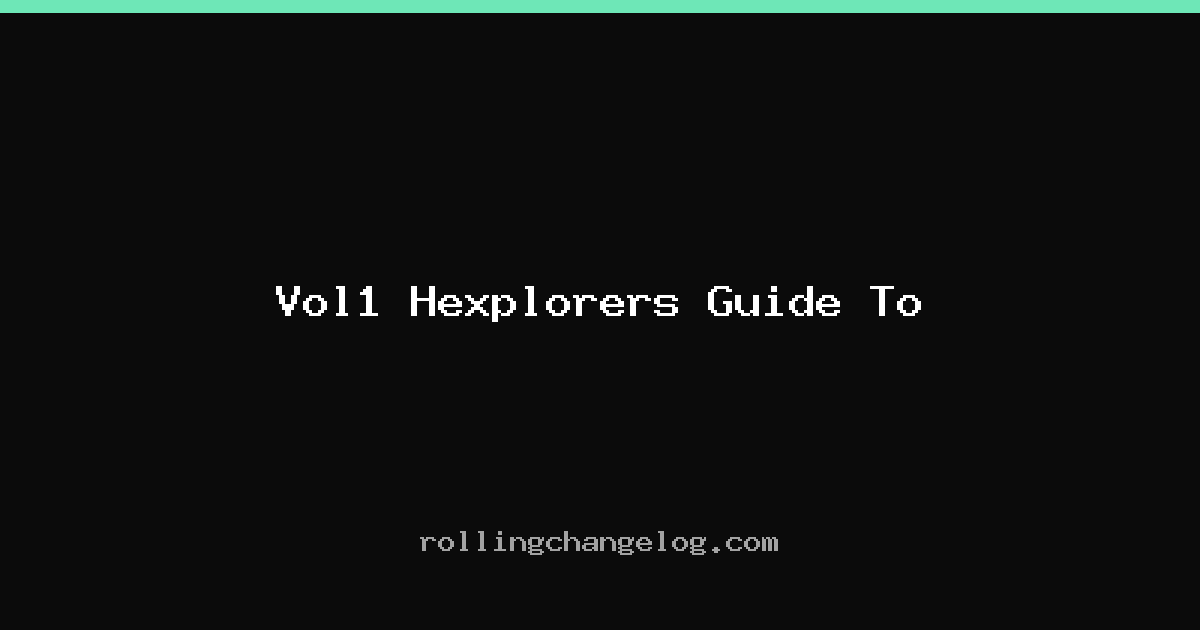 Vol1 Hexplorers Guide To cover