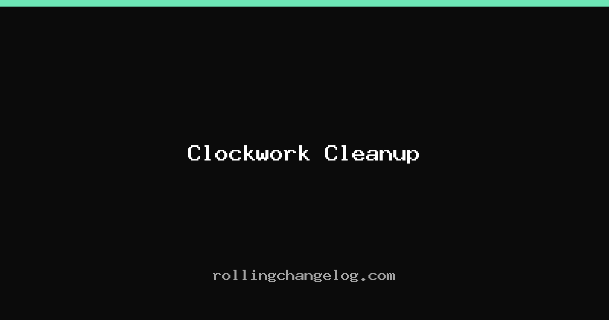 Clockwork Cleanup cover