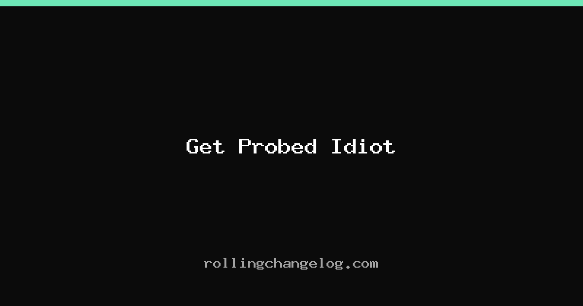 Get Probed Idiot cover