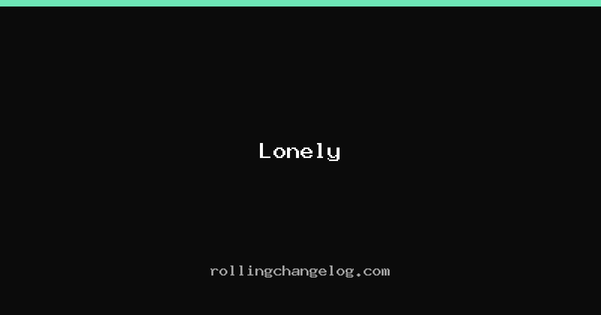 Lonely cover