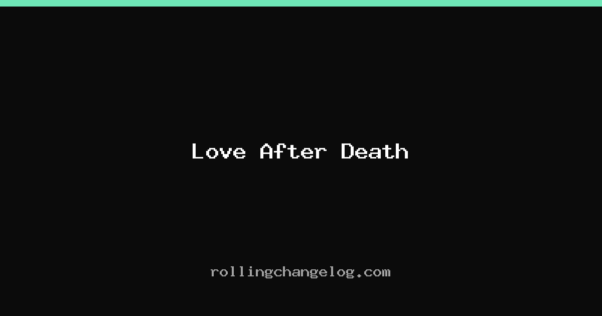 Love After Death cover