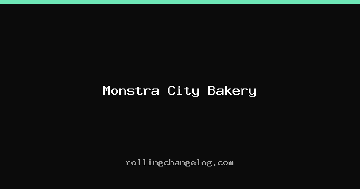Monstra City Bakery cover