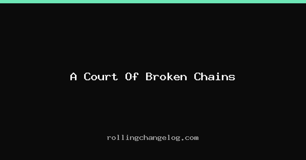 A Court Of Broken Chains cover