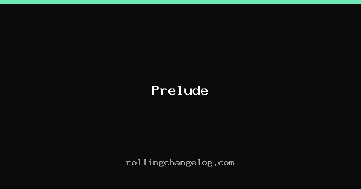 Prelude cover