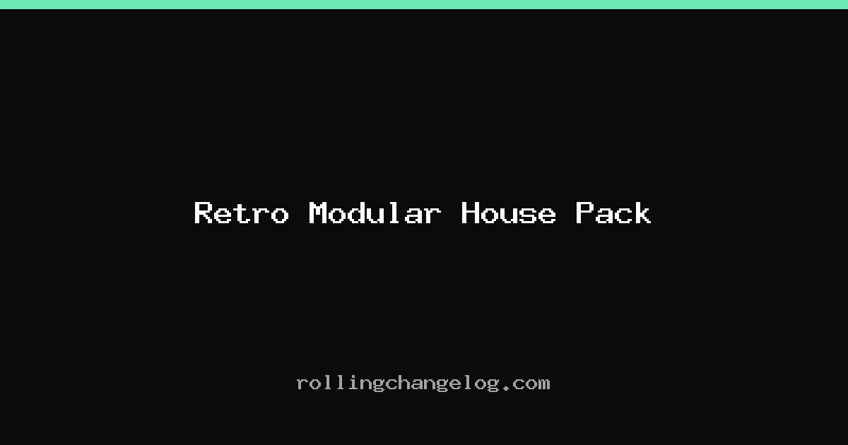 Retro Modular House Pack cover