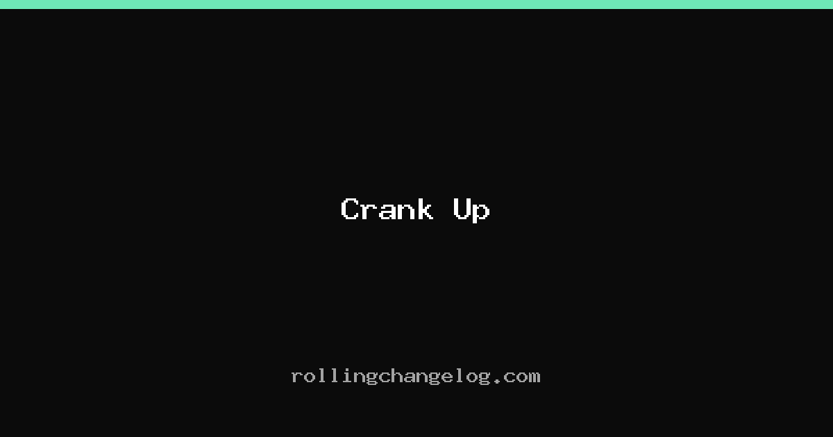 Crank Up cover