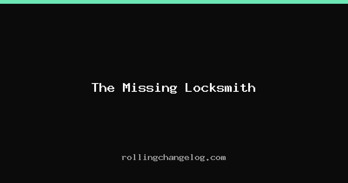 The Missing Locksmith cover