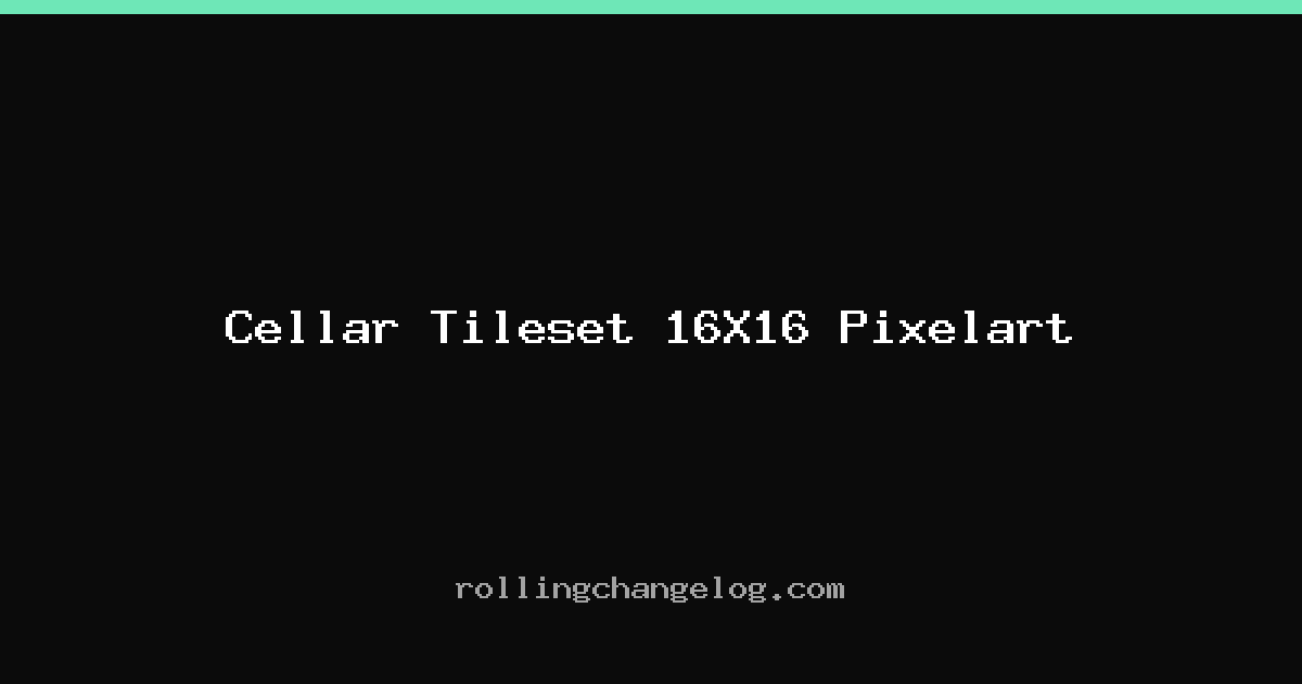 Cellar Tileset 16X16 Pixelart cover