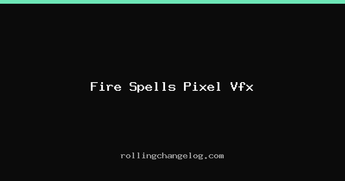 Fire Spells Pixel Vfx cover