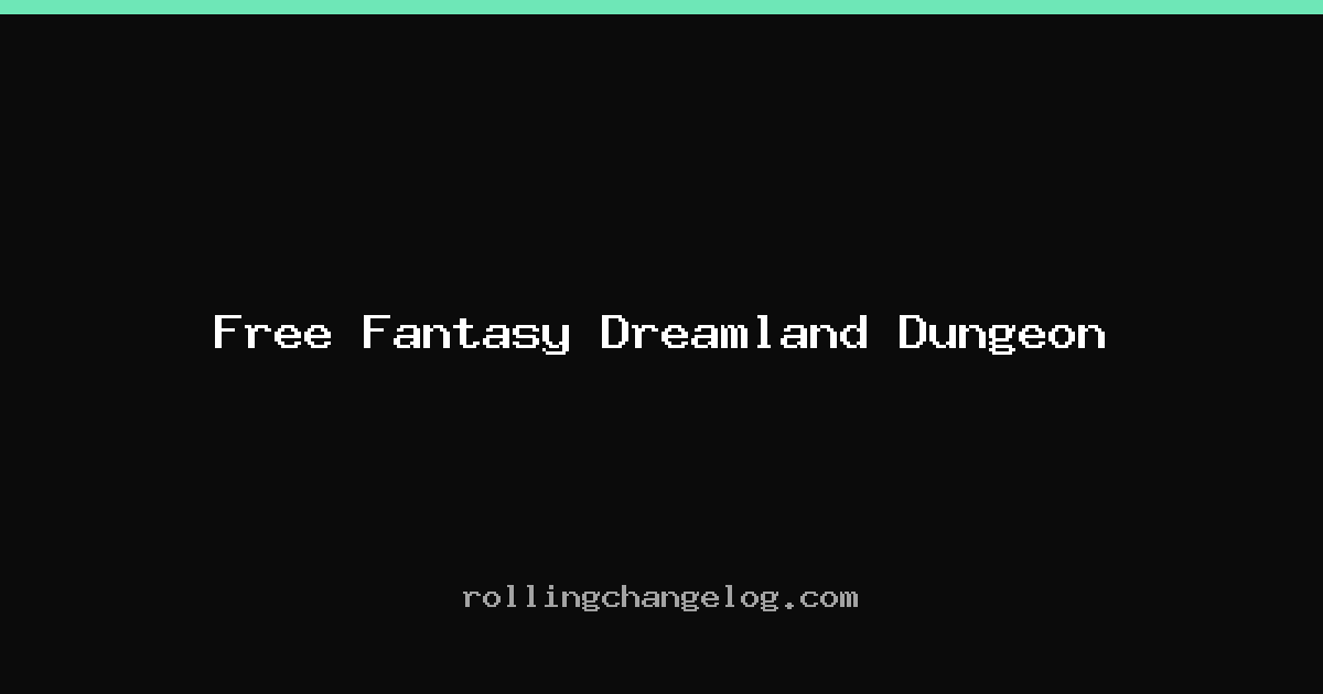 Free Fantasy Dreamland Dungeon cover