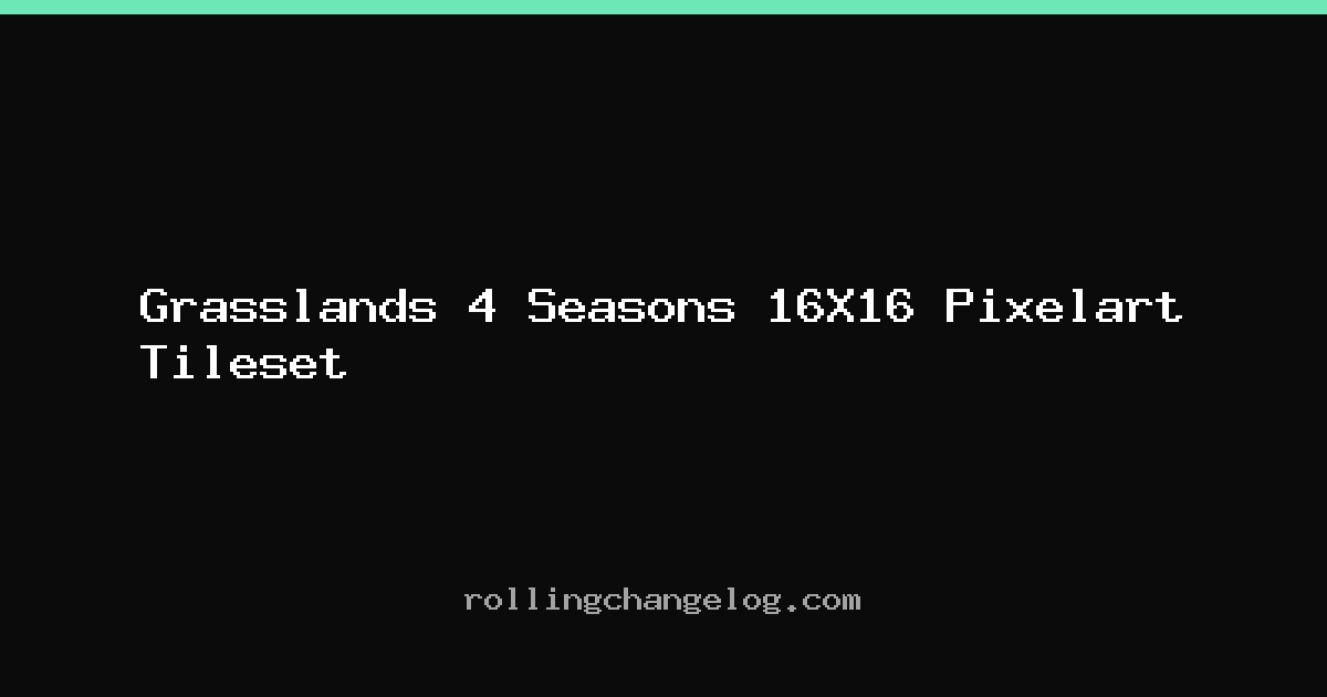 Grasslands 4 Seasons 16X16 Pixelart Tileset cover
