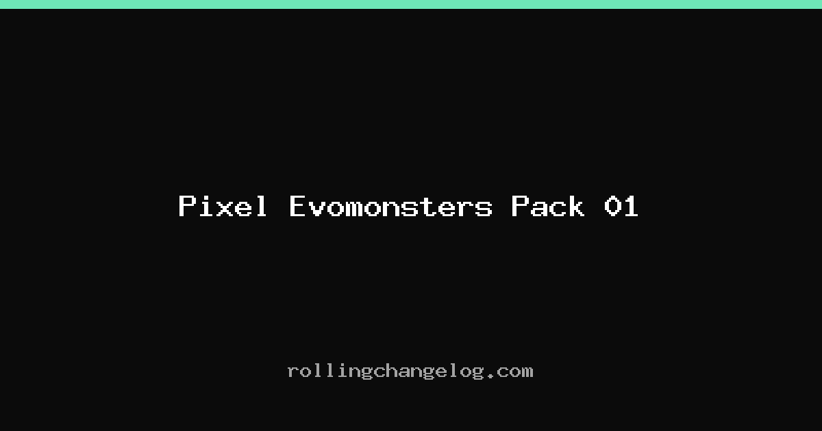 Pixel Evomonsters Pack 01 cover