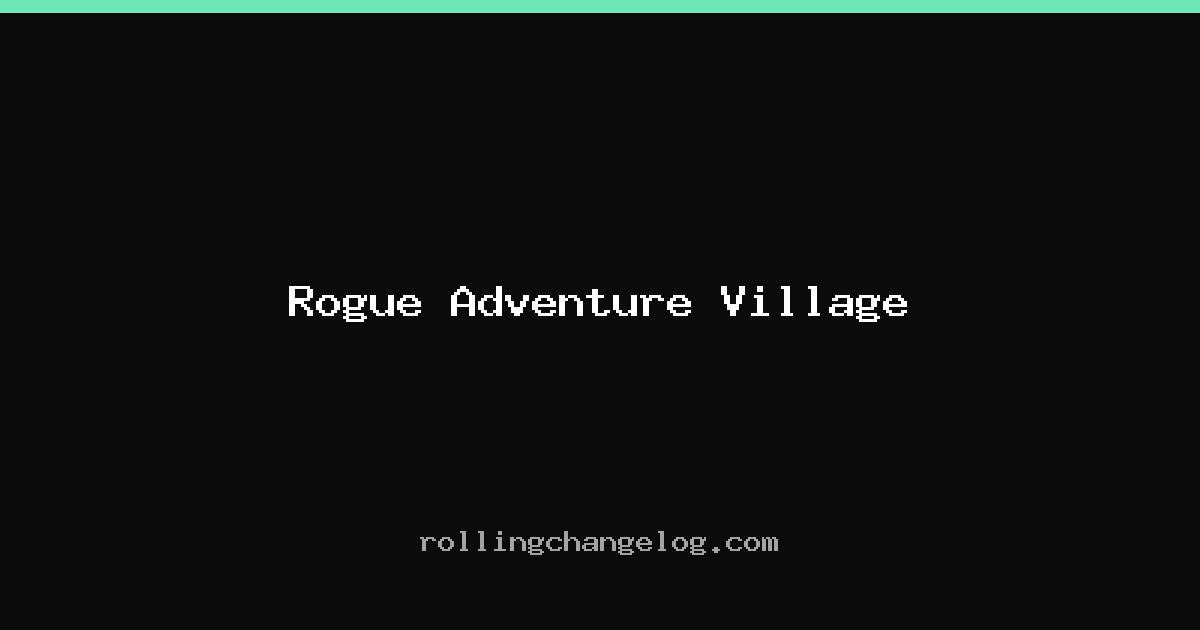 Rogue Adventure Village cover