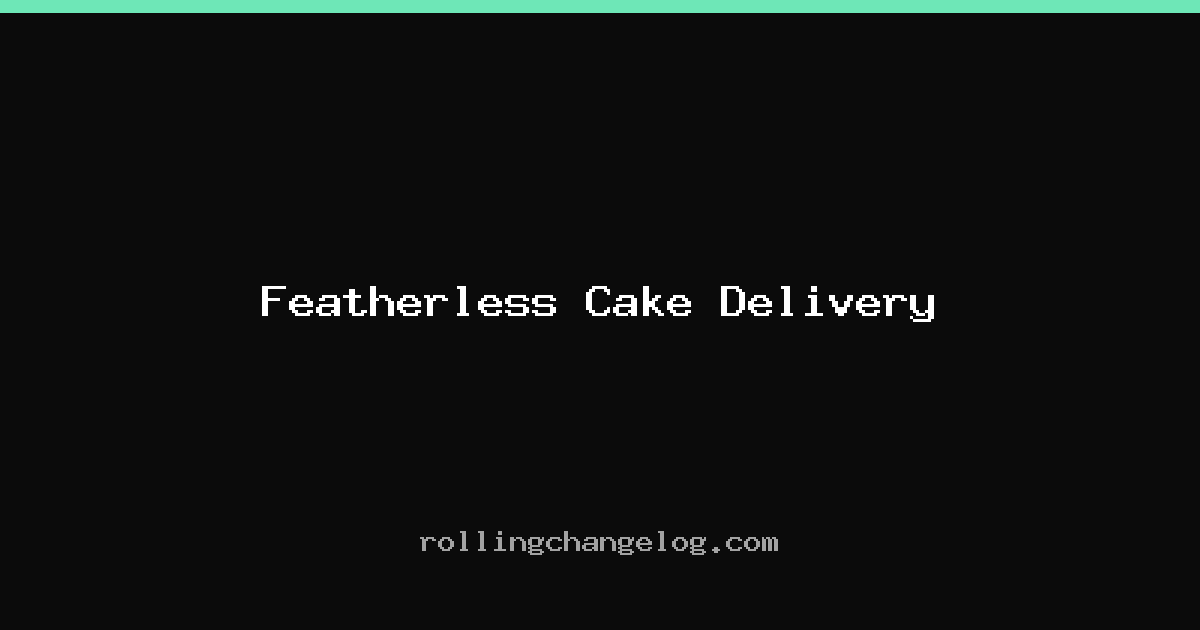 Featherless Cake Delivery cover