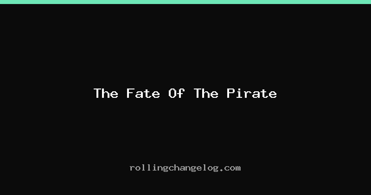The Fate Of The Pirate cover