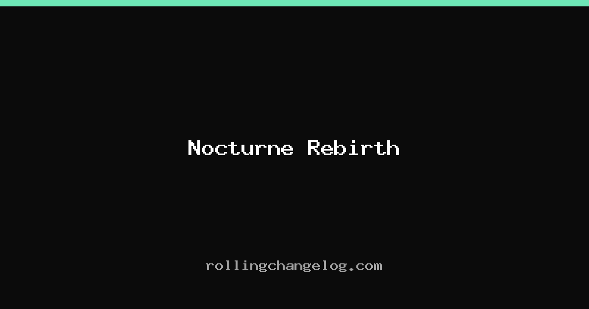Nocturne Rebirth cover