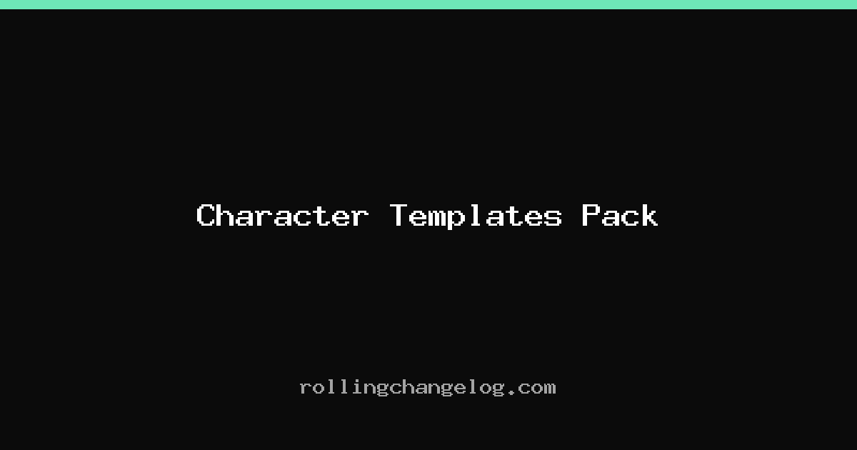 Character Templates Pack cover