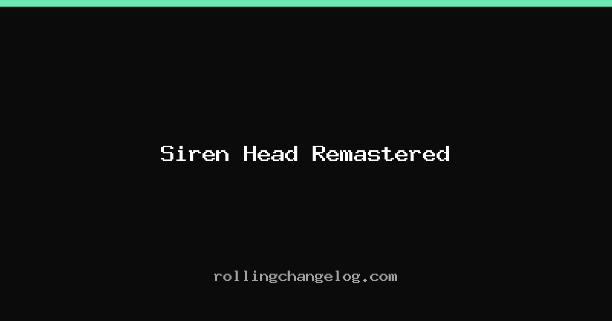Siren Head Remastered cover