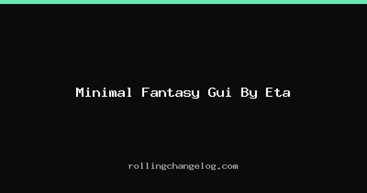Minimal Fantasy Gui By Eta cover