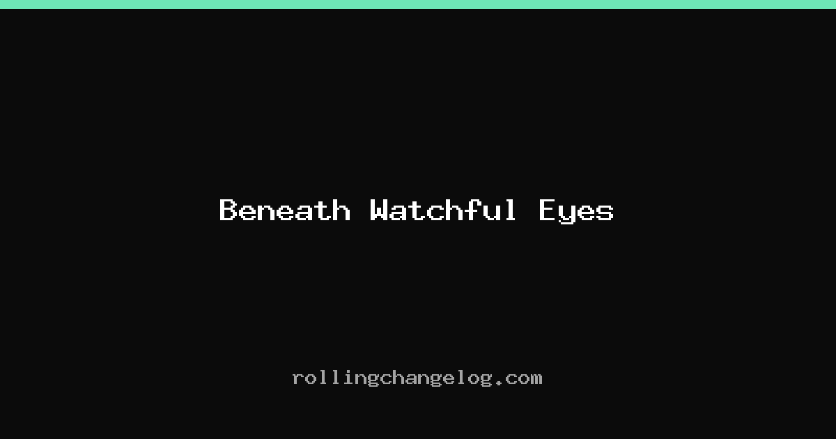 Beneath Watchful Eyes cover