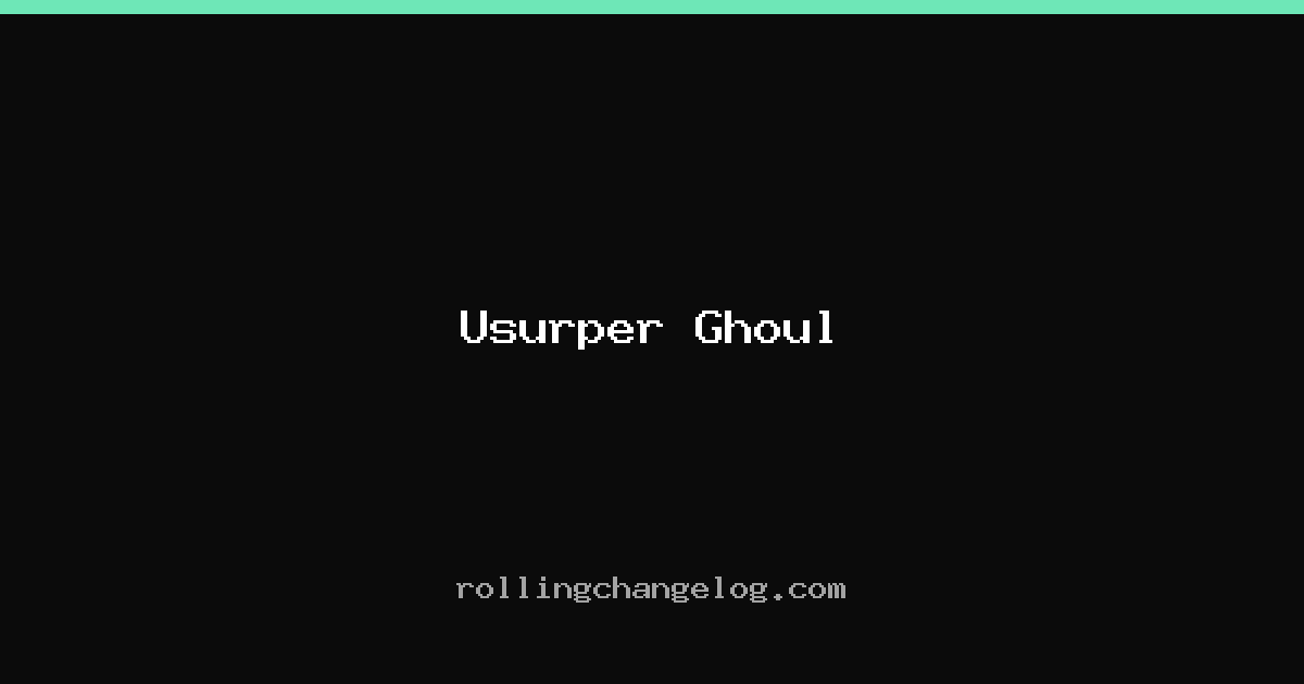 Usurper Ghoul cover